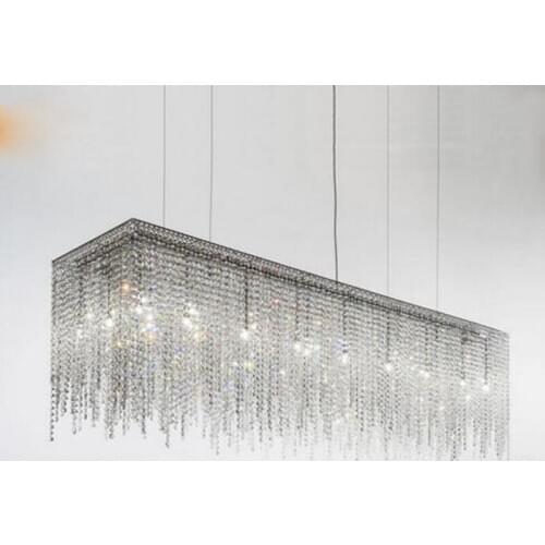 Living room crystal chandelier luxury model room after the modern minimalist Nordic bedroom dining room chandelier crystal lamps