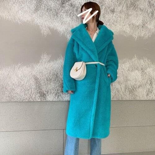 HStar Women Winter Faux Fur Warm Long Coat Long Sleeve Female Thick Teddy Bear Coat Casual Loose Oversize Outwears