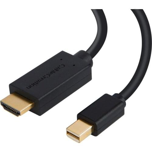 Mini DP to HDMI Cord,Mini DisplayPort to HDMI,DP1.2 Support 4K x 2K (Thunderbolt Port Compatible) to HDMI AV HDTV Adapter
