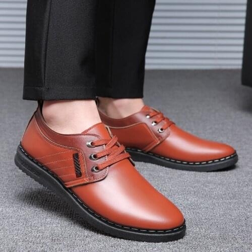 Casual Shoes Men Split leather Breathable loafers Shoes Mens Casual Shoes Man Soft Comfortable Men Shoes fgb6