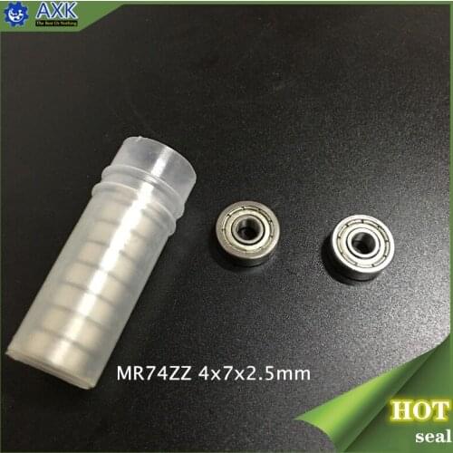 MR74ZZ ABEC-1 (100PCS) 4X7X2.5mm Miniature Ball Bearings L-740ZZ