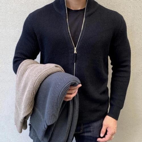 Men Knitted Sweater Cardigan Casual Shirt Autumn Winter Coat Fashion Bodybuildingsweater for Men