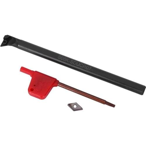 Lathe Tool Holder Set S08K-SDUCR07 DCMT0702 Blade Insert Lathe Boring Bar Set For Semi-Finishing Finishing