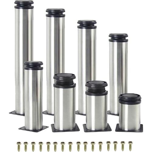 1Pcs 5CM-35CM Furniture Adjustable Cabinet Legs Stainless Steel Furniture Legs Cabinet Table Sofa Bed Feet Furniture Legs Feet