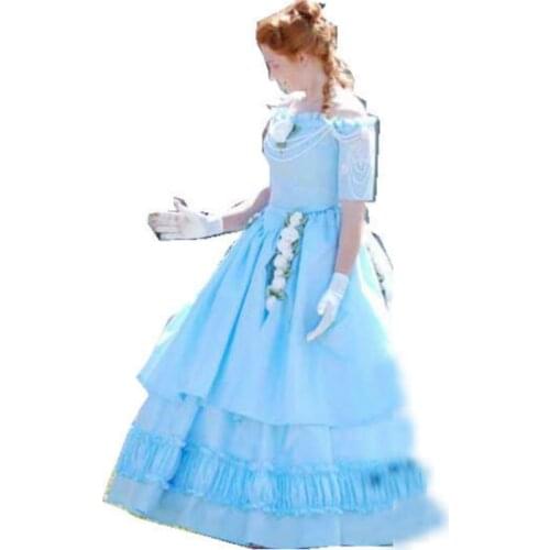 1890s Victorian Corset Gothic/Civil War Southern Belle Ball Gown Dress Halloween dresses Sz US 6-26 XS-6XL V-1171