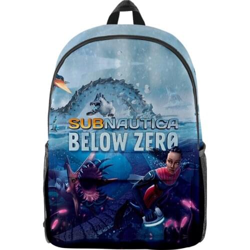 Subnautica Below Zero Teenager Boys Girls Backpack Men Women Backpack Fabric Oxford School Bag High Capacity Travel Backpack