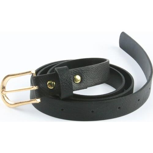 Pu leather belt female black students waist belt fashion han edition leisure joker decoration simple belts UNISEX women belts