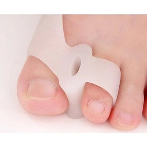 Bunion Toe Separators Soft Silicone Big Toe Protector Pad Straightener For Hallux Valgus Overlap Toes Relieve Bunion Pain