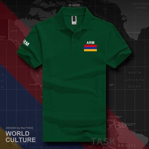 Armenia polo shirts men short sleeve white brands printed for country 2017 cotton nation team flag new fashion Armenian ARM