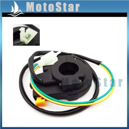 7/8'' 22mm Off Stop Kill Switch Handle Throttle Housing For Chinese Mini Moto Dirt Bike Kids ATV Quad