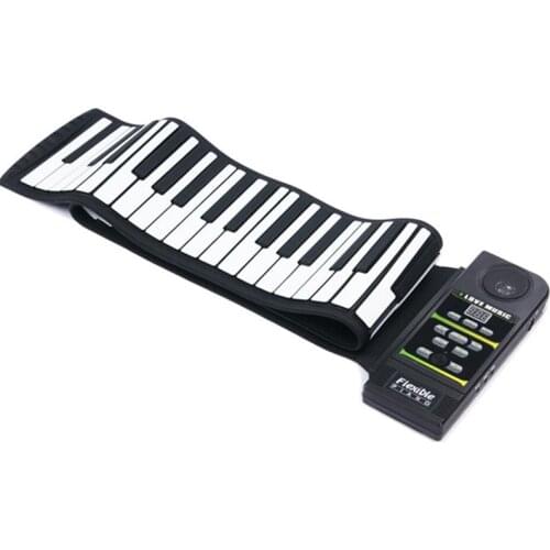 SevenAngel 88 keys Piano portable digital keyboard and sustain pedal of soft mini Silicone Flexible roll up piano