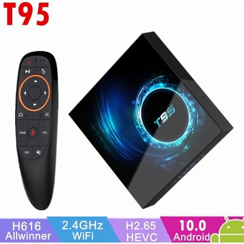 2020 New T95 Android 10.0 OS TV Box 4G 32G/64G Allwinner H6 Quad Core 1080P H.265 4K 2GB 16GB WiFi Media Android Set top box