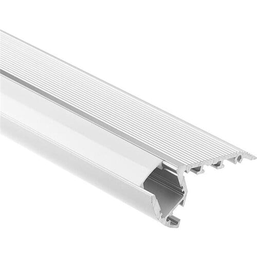 YANGMIN Free Shipping 6.6ft/2M 67x27mm Silver Internal Width 12mm LED Aluminum Channel System with Cover and End Caps