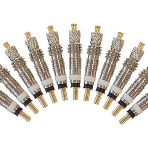 10pcs Silver Bicycle Valve Core Stem Presta Style Tyre Valve Core For Tubeless Road Bike MTB Bike French Air Pump