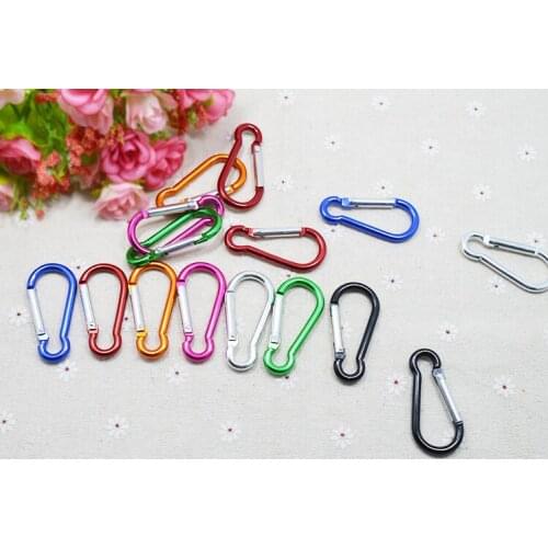 1000pcs 5cm cucurbit shape carabiner for decorationgift Aluminium Alloy trip Bottle Hook Camping Hiking Keychain Key Chain