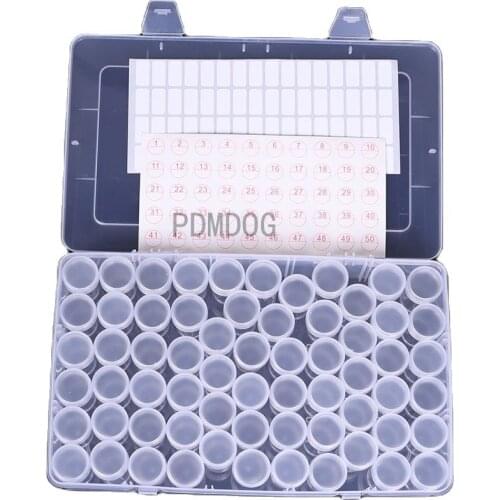 28/64 Bottles Jar Square Diamond Painting Storage box Diamond Painting Accessories Beads Container Mosaic Storage boxes Tools