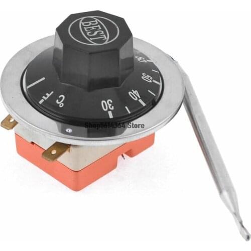 30-80 Celsius Degree Adjustable Temperature Controller Capillary Thermostat