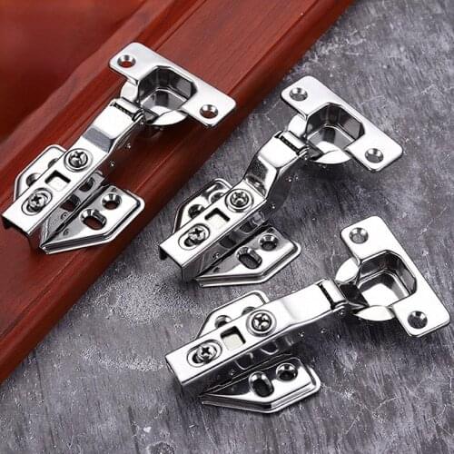 4PCS Stainless Steel Hinges,Kitchen Soft Close Door Hinge,Shock Absorber For Furniture,Cabinet Buffer Closer Furniture Hardware
