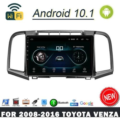 9'' Android 10.1 Car Stereo Radio Multimedia Video Player for 2008-2016 Toyota Venza GPS Player Navigation Wifi Head Unit 2 Din