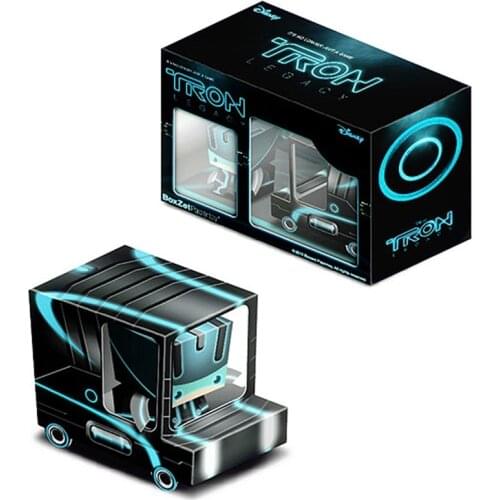 Tron Legacy Van Car Cubee Box Ornaments Folding Cut Cute 3D Paper Model Papercraft DIY Kids Adult Handmade Craft Toys ER-009