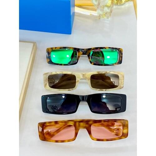 Brand Designer Womens Sunglasses Wrap Rectangular Frame Sunglasses New Fashion Exquisite Womens Glasses Top Quality Sunglasses