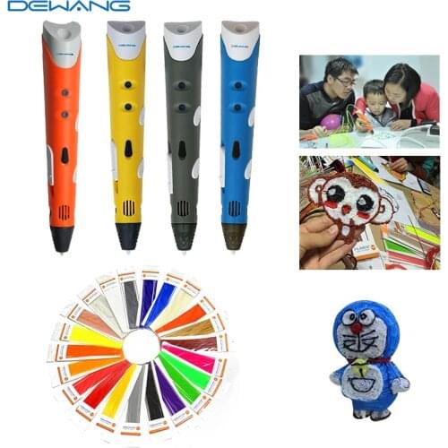 DEWANG 3D Pen 3D Printing Pen 200M ABS/PLA Filament 3D Printer Birthday Gift Scribble Pen School Gadget for Kids 3D Pencil