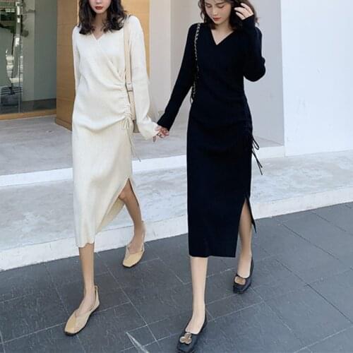 HWLZLTZHT Fashionable Knitted Dresses