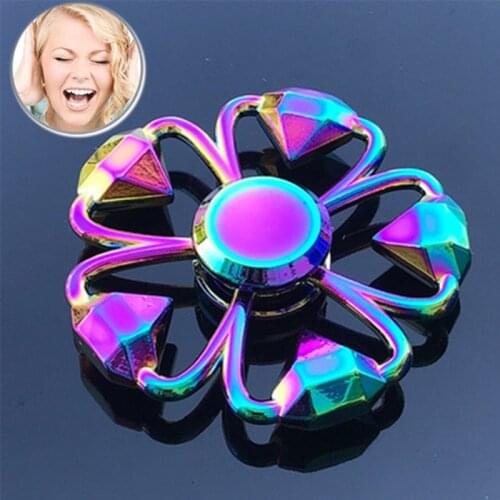 Fidget Spinner Toy for Kids Adults, Quiet Hand Spinner Toys Stainless Steel 77HD