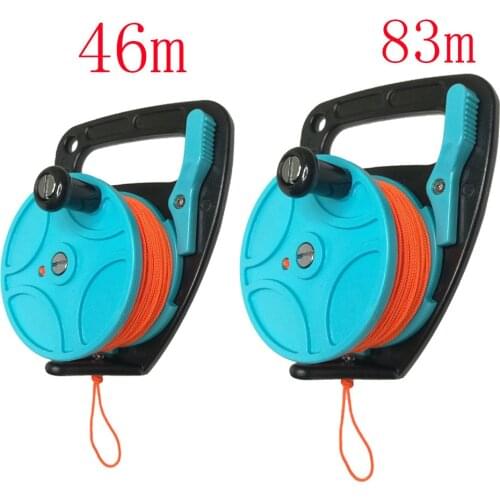 150FT 272FT Scuba Diving Wreck Reel Spool Finger Line Reels Cave Reel With handle Snorkeling Underwater Water sports Gear