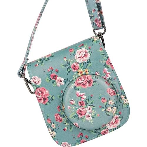 Leather Camera Bag For Fujifilm Instax Mini 8 8+ mini 9 cases Small Compact Camera Backpack Protect Case Pouch