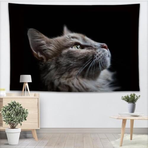 Custom Lovely Cat Tapestry Sheets Home Decorative Tapestries Beach Towel Blanket Cloth Wall Tapestry