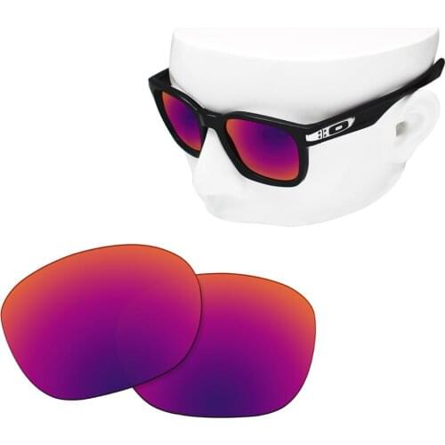 OOWLIT Polarized Replacement Lenses of Purple Red Mirror for-Oakley Garage Rock OO9175 Sunglasses