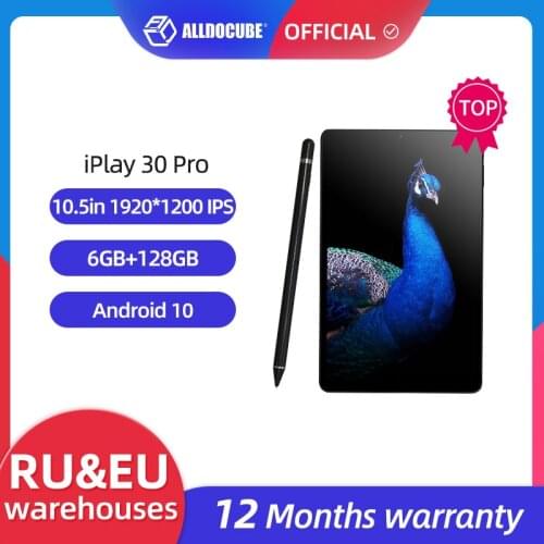 ALLDOCUBE iPlay30 pro 10.5 inch Android 10 Tablet 6GB RAM 128GB ROM Helio P60 4G LTE Tablets PC 1920*1200 IPS 7000mAh TYPE-C