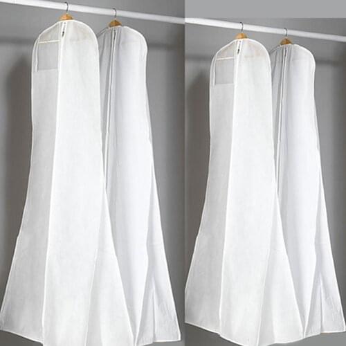 Bridal Dress Gown Dustproof Cover Extra Large Long Clothes Protector Case Wedding Dress Cover Dustproof Covers Storage Bag #4O