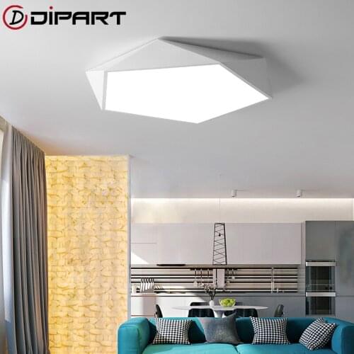 Modern Dimmable LED Ceiling Lamps Design Creative Geometry luminaria Living Room Aisle balcony lampe chambre Ceiling Lighting