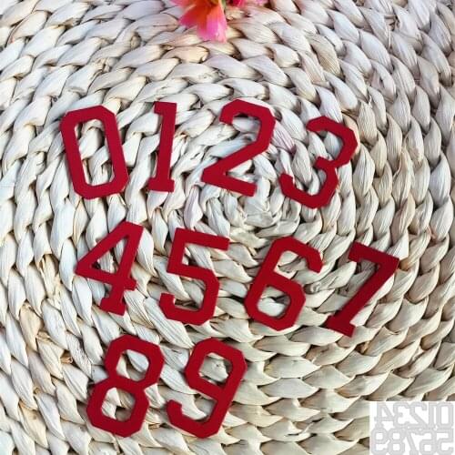 Sport Numbers Metal Cutting Dies Scrapbooking Stencil Template for DIY Paper Photo Album Gift Cards Making New Dies for 2019