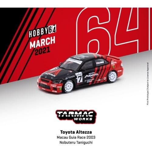 Tarmac Works 1: 64 Toyota Altezza Macau Guia Race 2003 Model Car