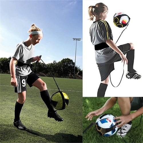 Football Kick Solo Trainer Belt Adjustable Swing bandage Control Soccer Training Aid Equipment Waist Belts