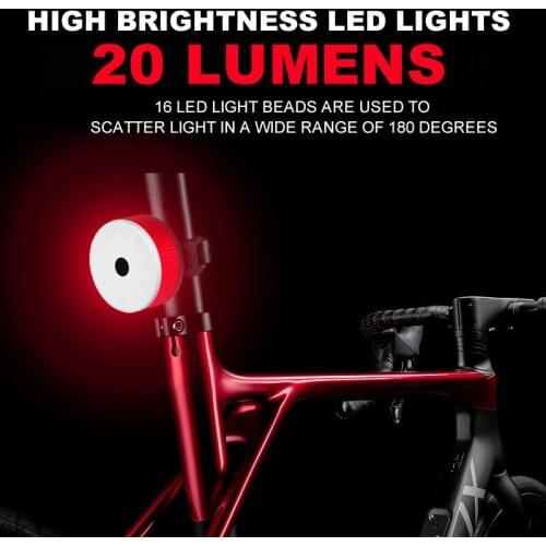 USB LED Bicycle Tail Light 20 Lumen Mountain Bike Rear Light Night Warning Cycling Taillight LED Flashlight Helmet Backpack Lamp
