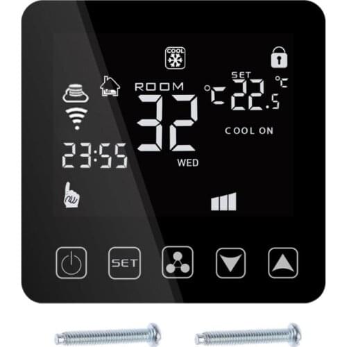 Wifi Central Air Conditioner Thermostat Fan Coil Cooling Heating Temperature Remote Voice Control