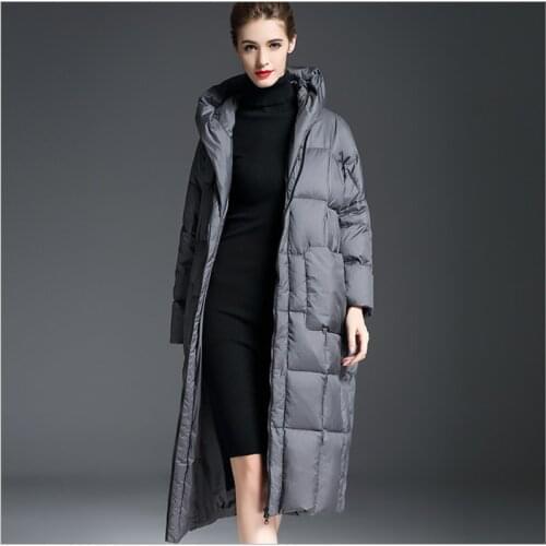 Women Loose Long Coat 90% Duck Down Jacket Winter Female Plus Size Overcoat Winter Jackets Women 2020 coats Hooded Parka outwear