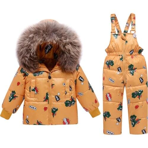 Winter Jumpsuit for Children Thicken Baby Boy Ski Suit Toddler Girl Snowsuit Girls Down Jacket Parka Kid Fashion Coat for Baby