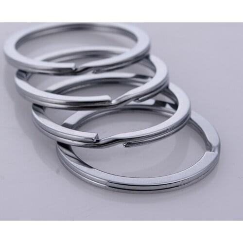 10PCS Keyrings Diameter 32MM Key Ring Chain Holder llaveros EDC Outdoor Camping Tool Personality Key Accessories Wholesale J046