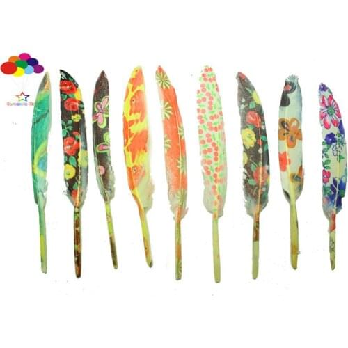 100pcs 100% natural duck feather tail 10-15cm/4-6inch multicolour for Diy carnival costume mask headdress