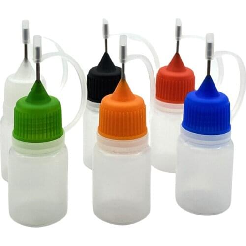 100pcs 5ml Plastic Dropper Bottles With Metal Needle Cap Empty Vial E Liquid Bottle