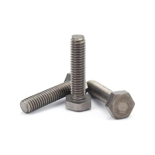 2pcs M5 TA2 titanium alloy outer hexagon head screws external hex mechanical bolts high strength bolt DIN933 8mm-50mm length