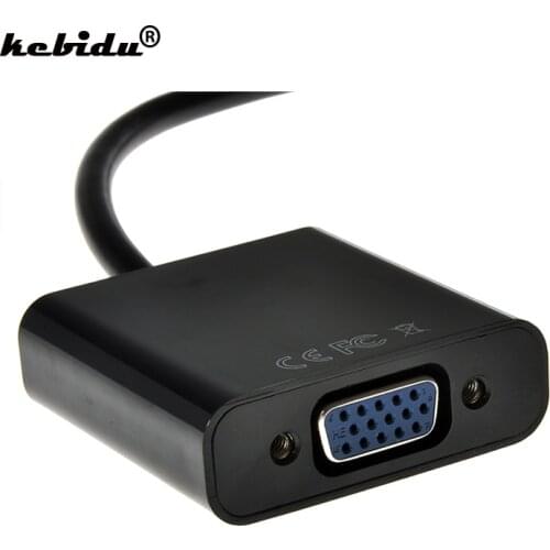 HDMI-compatible to VGA Cable Adapter Converter Male To Female With Built-in Video HD Chipset up to 1080p For PS4 for XBOX HDTV