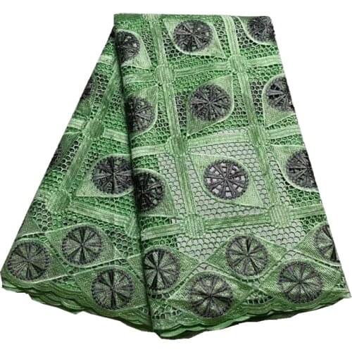 African Guipure Cord Lace Fabric 2021 High Quality Lace Nigerian Water Soluble Lace Fabrics Embroidery for Party DF-160