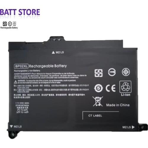 BP02XL Battery for HP Pavilion PC 15 Series 15-AU010WM 15-AU123CL 15-AW053NR HSTNN-UB7B HSTNN-LB7H 2ICP7/65/80 7.7V 41Wh