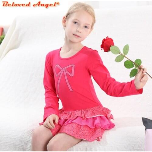 Children Long Sleeve Girls Dress Princess Kids Tutu Dress Patchwork Fille Robe Autumn Winter Baby Girl Dresses for Party Wedding